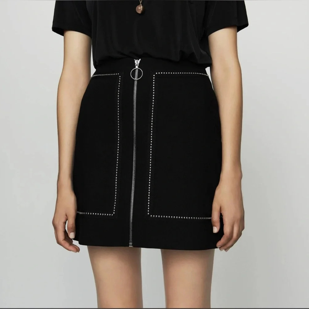 Maje
Jimage Studded A-Line Mini Skirt